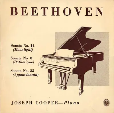 My Beethoven Piano Sonatas LP — Joseph Cooper (Moonlight, Pathetique, Appassionata)
