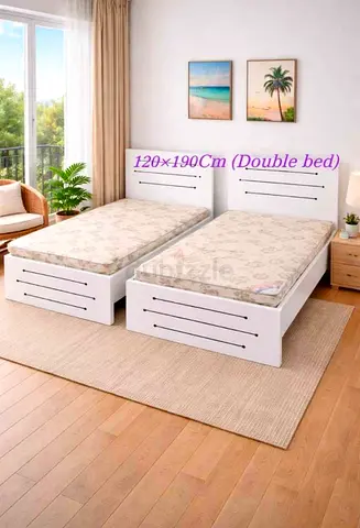 Double size bed frames — 120 x 190 cm
