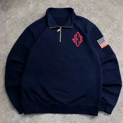 Exclusive sweater navy/white