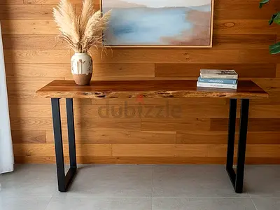 Marina home Live edge wood consoleConsole 140x50 height 77 cm