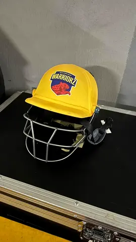 Yellow Warriorz Cricket Helmet with Metal Grille (Used)