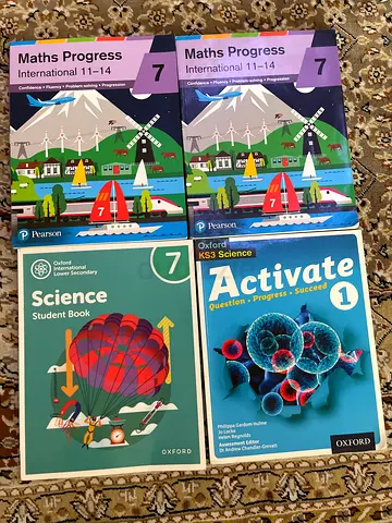 maths and science textbooks
