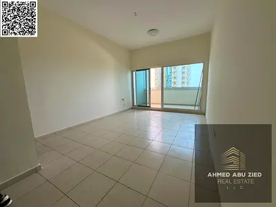 Largest one-bedroom apartment with a full sea view available for annual rent in Ajman One Towers - Master bedroom - 2 bathrooms - Sea view balcony - B