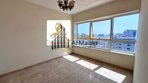 Two bedrooms and a living room in Al Taawun Payment options: four or five installments, subject to owner approval Free parking Beautiful open view Free central air conditioning (included by the owner)