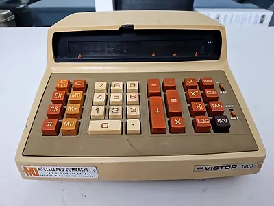Antique 1971 Calculator- Victor 1800