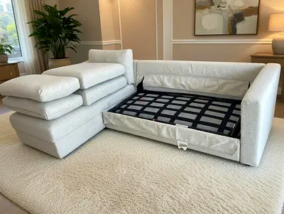 Ikea vimle L shape sofa bed with mattress