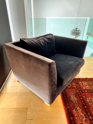 My black 2-seater sofa (loveseat) - good condition