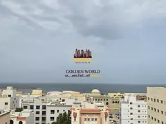 2BR apartment in Al Qulayah, first tenant, open &amp; full sea view, 2 master rooms, 3 baths, guest 