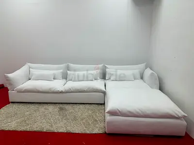 Selling marina home white color lshape sofa