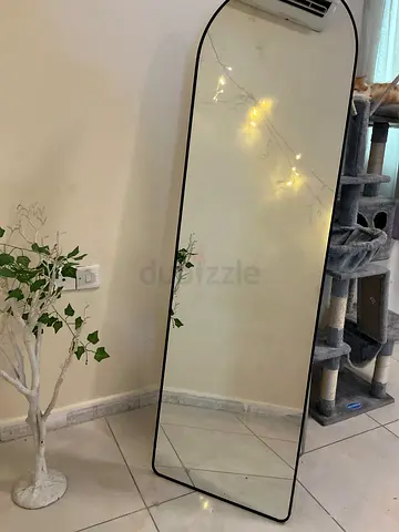 Stylish Full-Length Mirror with Black Frame