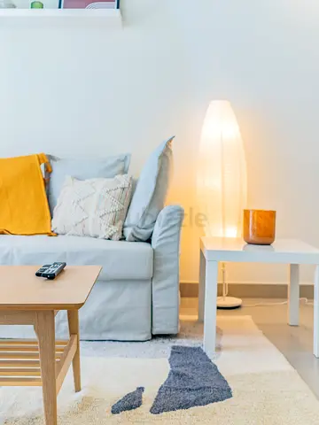 Cozy Living Room Set | Sofa + Table + Side Table (Bright  Modern)