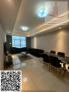 Two furnished bedrooms and a living room for rent in Gulf Towers / Swimming pool, gym and free parki