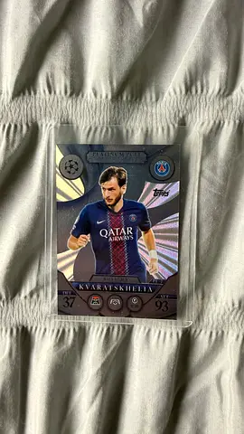 Topps Kvaratskhelia Card – Platinum Pull – PSG Star