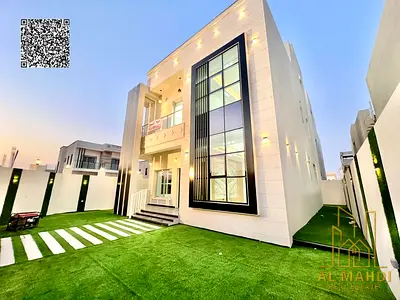4 bedroom corner villa with roof in Al Zahya