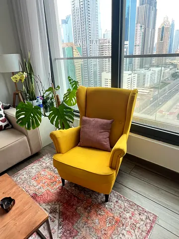 IKEA Strandmon Yellow ArmChair