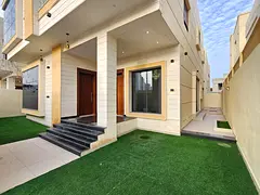 Villa for rent in Al Yasmin area, first occupancy, behind Al Hamidiya Park and close to the mosque.