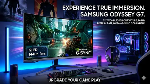 32inch SAMSUNG ODYSSEY 4K NVIDIA G-SYNC EDITION A+ GRADE CONDITION