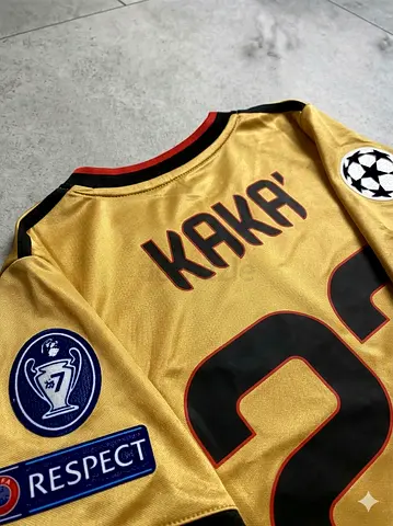 RETRO KAKA GOLDEN FOOTBALL JERSEY ON SALE