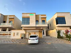 A distinctive villa for rent in Al Yasmin area, Ajman. 5 spacious master bedrooms, two family living