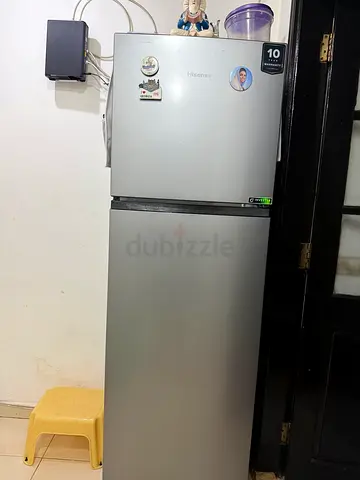 Silver Hisense 2-door refrigerator - As good as brand new used only for 5 months