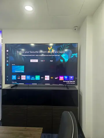 85 Samsung Smart LED TV (mounted) — Good working condition