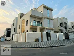 Corner Villa| ajman|al helio2|5 master rooms, majlis, 3 halls, roof|freehold|price includes registra