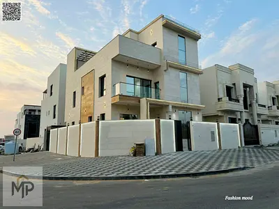 Corner Villa| ajman|al helio2|5 master rooms, majlis, 3 halls, roof|freehold|price includes registration fees and central A\C|negotiable.