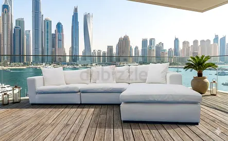 Marina home feather 🪶 filled lshape sofa