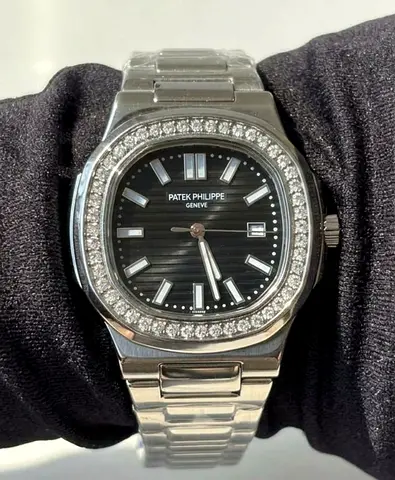 Patek Philippe Nautilus Diamond Bezel Platinum LE/ SC