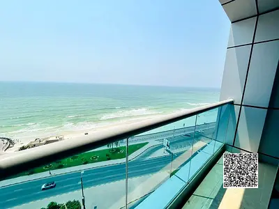 شقه رائعه بإطلاله علي البحر مباشره متاحه للبيع في أبراج الريزيدنس الراقيه عائد إستثماري ممتاز جيم مسبح تكييف مجاني!