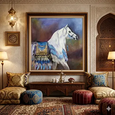 Beautifully Crafted Horse Painting