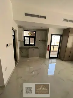 Brand new studio in Al Alia – Ajman with balcony and built-in wardrobes, excellent finishing in a 