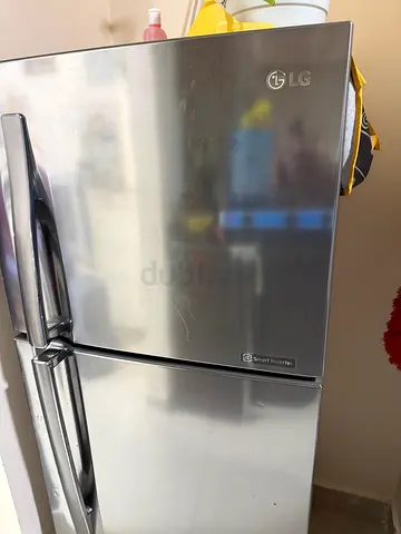 LG Stainless Steel  color Refrigerator — Working, Good Condition