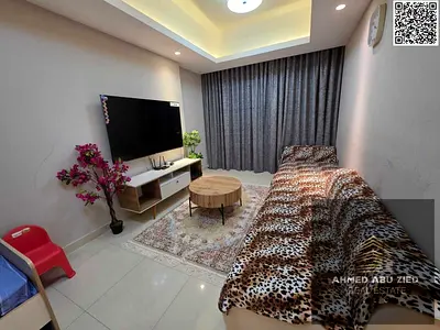 Master bedroom, large living room, spacious kitchen, 2 bathrooms, central air conditioning, balcony, enclosed view, payment facilities, close to Duba