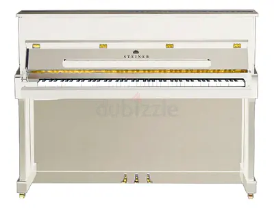 Steiner HU-110W Upright Piano - White