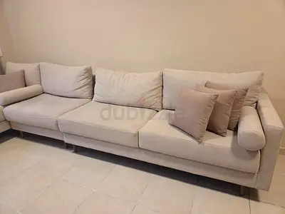Beige L-shaped Sofa