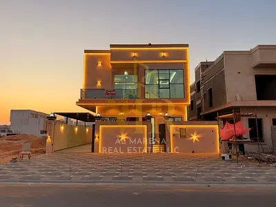 A distinctive villa for sale in Al Helio 2, in a prime location directly opposite a mosque and next to Al Hamidiya Park, behind Al Qabail Mall, and cl