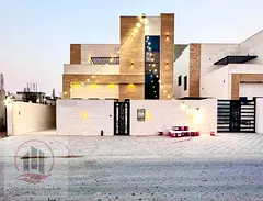 For sale, a villa in Ajman Al Zahia,4 master rooms, a Majles room, a hall, and a maid’s room, free