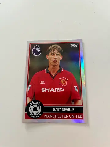 Gary Neville Manchester United Football Trading Card - Topps