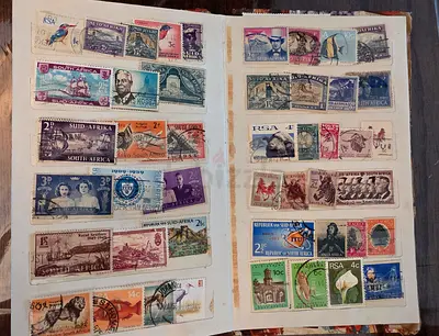 46 South African Stamps for AED 20