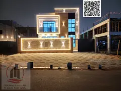 For sale, a villa in Ajman Al Helio, 4 master rooms, a Majles room, a hall, and a maid’s room, fre
