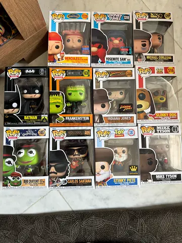 12 Boxed Funko Pop! Figures — Mixed Characters, Brand New