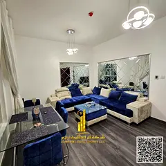 Furnished Two-bedroom apartment with a living room for monthly rent in Ajman - City Towers ✔️ In