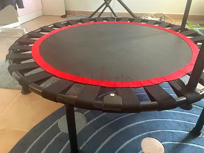 Kids Mini Trampoline (36”) with Handle – Indoor Fitness / Play