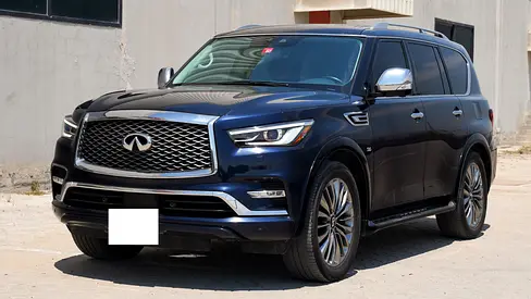 INFINITI QX80  BLUE 2020 PREMIUM 5.6L V8 ENGINE AUTOMATIC LOW MILEAGE FIRST OWNER