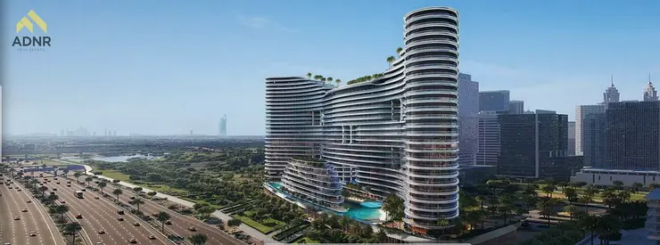 شقة بغرفتي نوم | أكواريوم بن غاطي | مفروشة | إطلالات على البرج والأفق