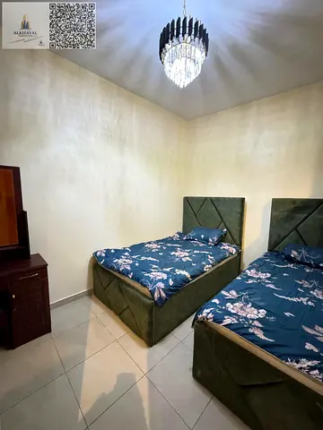Furnished studio apartment for monthly rent in Ajman Corniche, Residence Towers