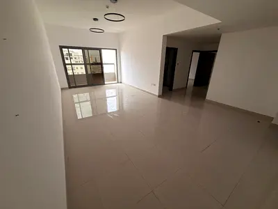 Two-bedroom apartment with a living room - Al Jurf 3, Ajman - near the Chinese market - central air conditioning - suitable for families