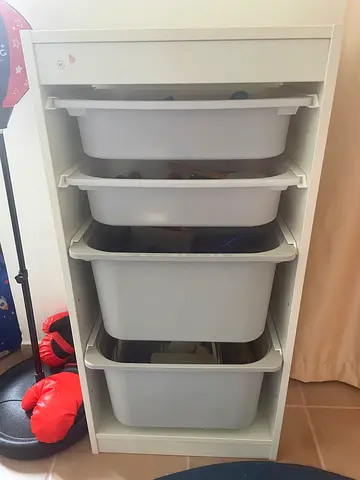 IKEA TROFAST Storage Unit with Bins – White