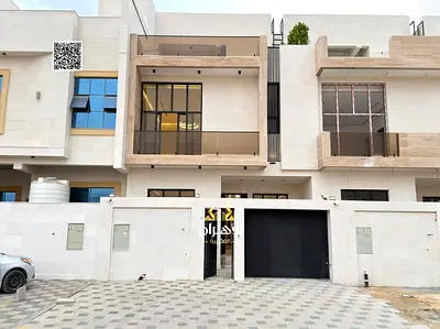 فيلا فاخرة في **الياسمين – عجمان** جاهزة للسكن الفوري بتشطيبات راقية ومساحات واسعة. ✅ **تمليك حر لجميع الجنسيات** | للتواصل وحجز موعد: **محمد مرزوق –